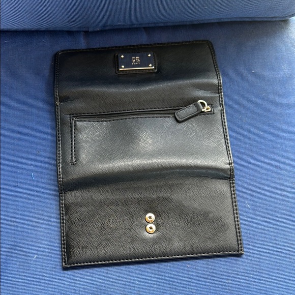 New York & Company Black Wallet Sleek Minimalist Design - Picture 3 of 3